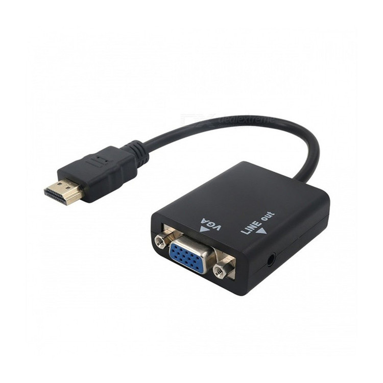 تبدیل HDMI به VGA کی نت مدل K-COHD2VGAP همراه کابل صدا