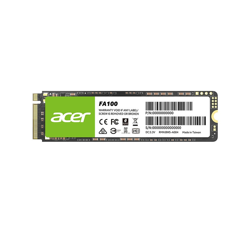 حافظه اس اس دی اینترنال ایسر مدل FA100 M.2 2280 NVMe ظرفیت 256 گیگابایت