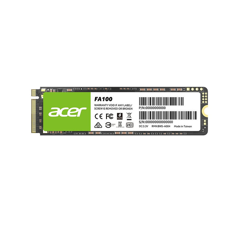 حافظه اس اس دی اینترنال ایسر مدل FA100 M.2 2280 NVMe ظرفیت 256 گیگابایت