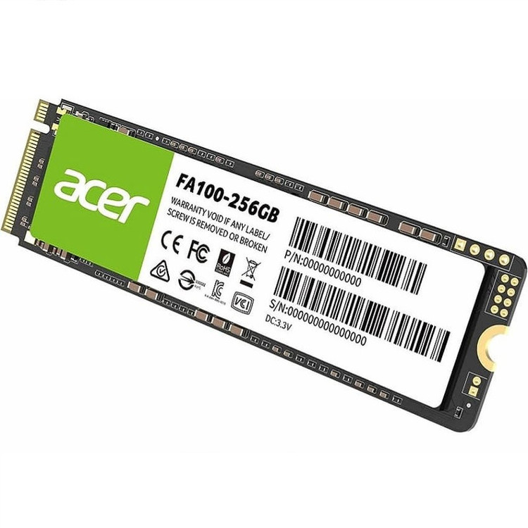 حافظه اس اس دی اینترنال ایسر مدل FA100 M.2 2280 NVMe ظرفیت 256 گیگابایت