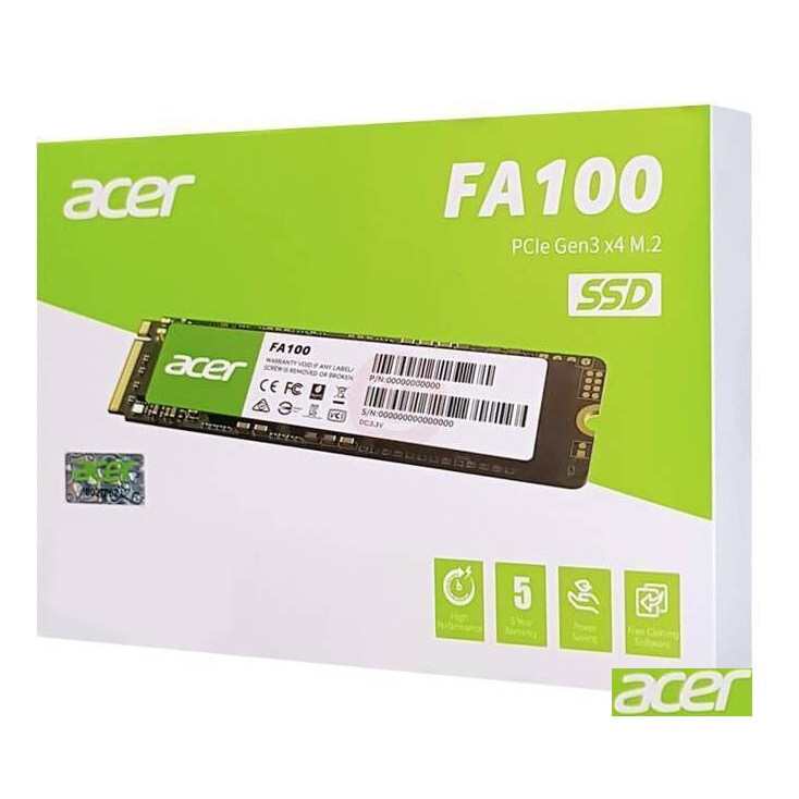 حافظه اس اس دی اینترنال ایسر مدل FA100 M.2 2280 NVMe ظرفیت 256 گیگابایت