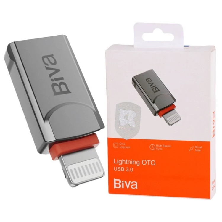 تبدیل OTG لایتنینگ به USB3.0 بیوا Biva OTG-02