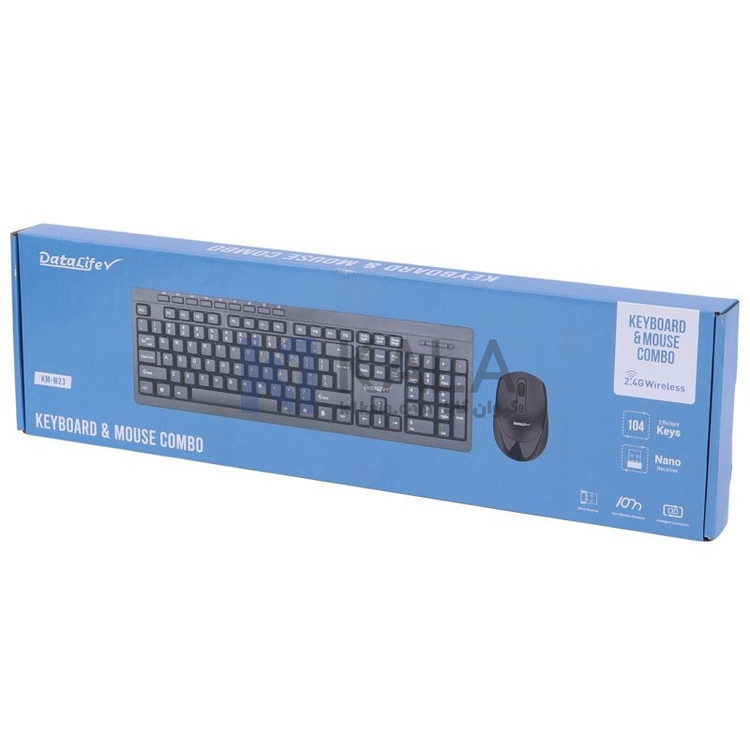 کیبورد و ماوس بیسیم دیتالایف مدل KM-W23 Silent