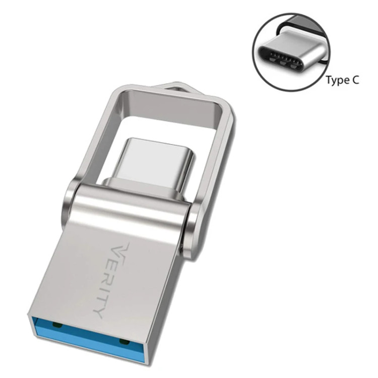 فلش مموری وریتی مدل O512 ظرفیت ۱۲۸ گیگابایت USB 3.0 Type-C