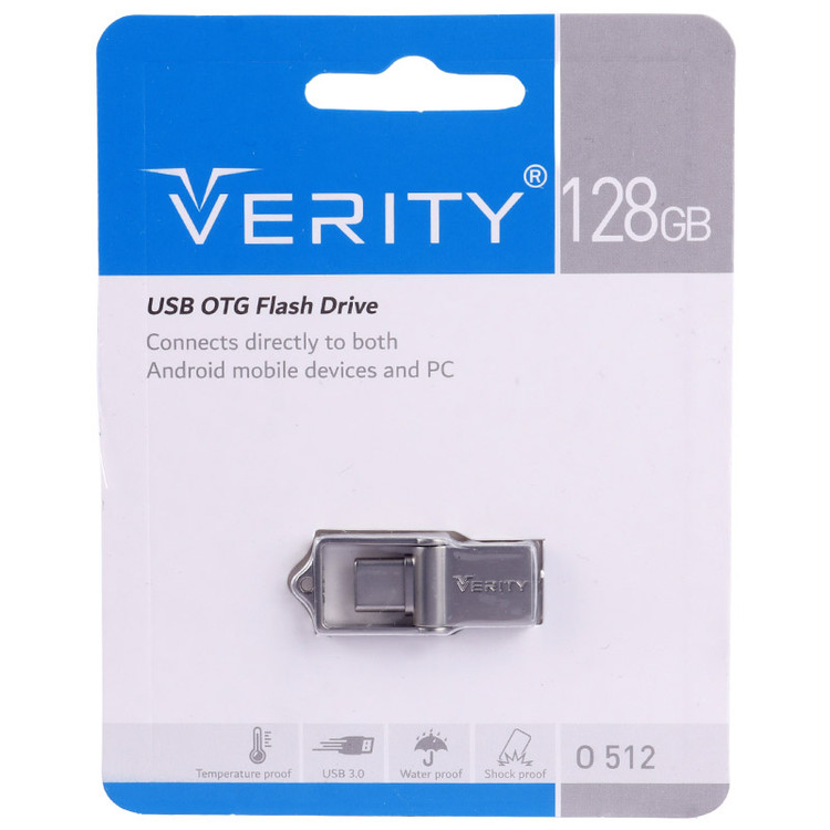 فلش مموری وریتی مدل O512 ظرفیت ۱۲۸ گیگابایت USB 3.0 Type-C