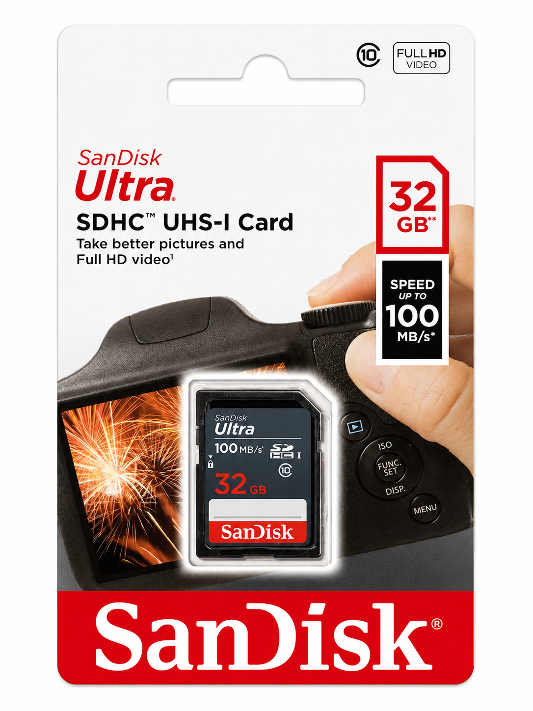 کارت حافظه سن دیسک اولترا 32 گیگ کلاس ۱۰ UHS-I