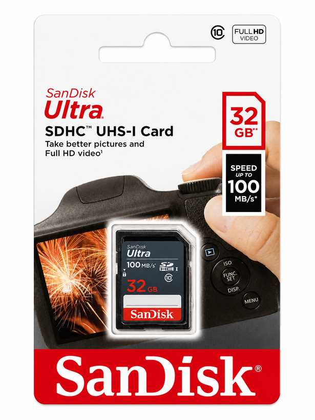 کارت حافظه سن دیسک اولترا 32 گیگ کلاس ۱۰ UHS-I