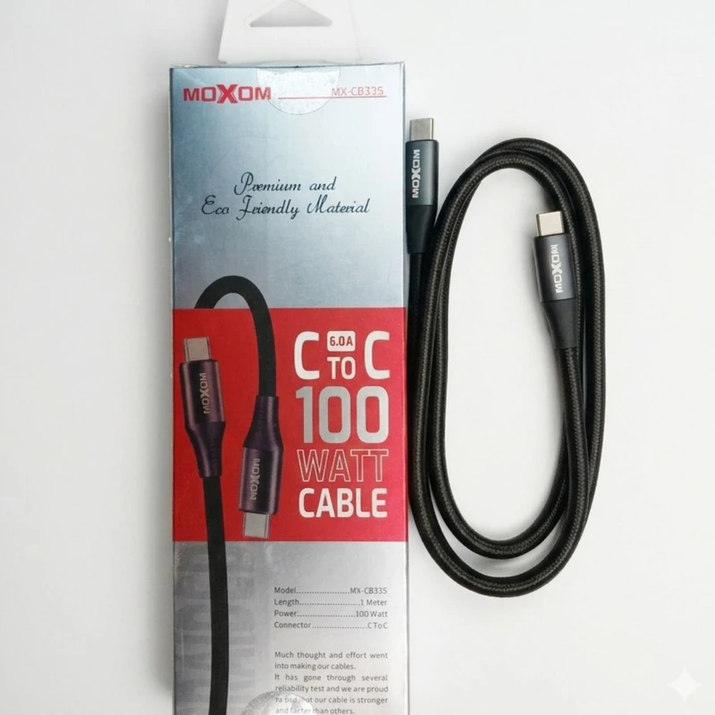 کابل USB-C موکسوم مدل MX-CB335 (دو سر تایپ سی)