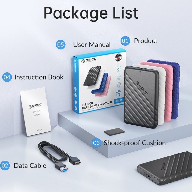 باکس هارد اکسترنال اوریکو مدل 25PW1-U3