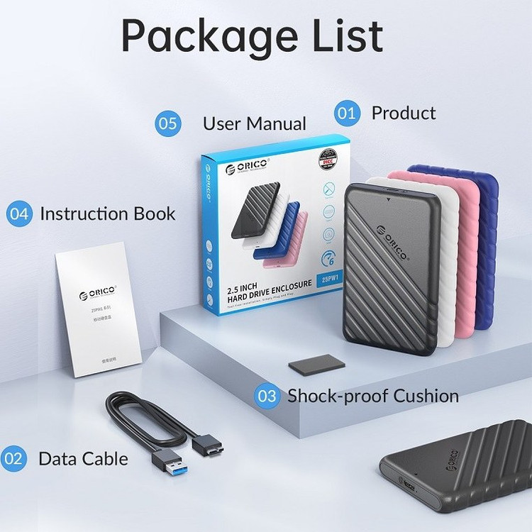 باکس هارد اکسترنال اوریکو مدل 25PW1-U3
