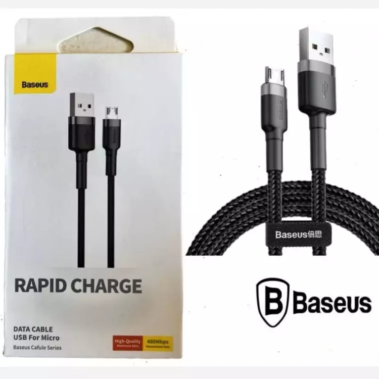 کابل تبدیل USB به microUSB باسئوس مدل CAMKLF-BG1 طول 3 متر