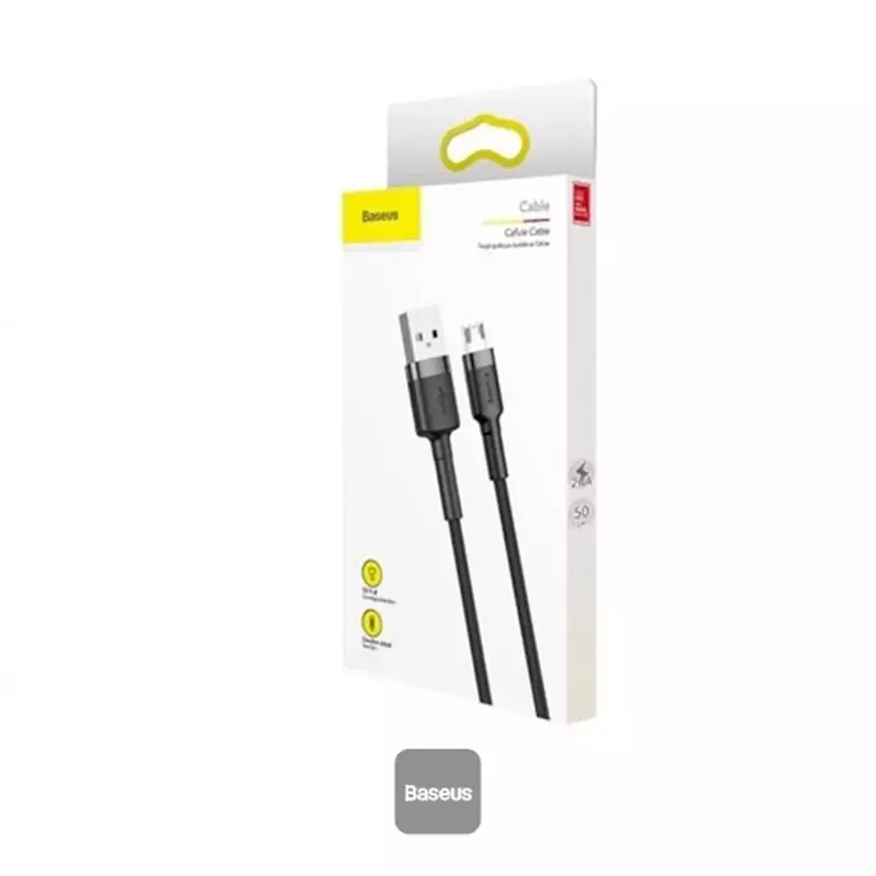 کابل تبدیل USB به microUSB باسئوس مدل CAMKLF-BG1 طول 3 متر