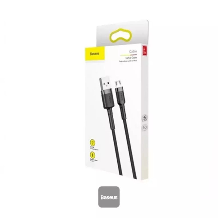 کابل تبدیل USB به microUSB باسئوس مدل CAMKLF-BG1 طول 3 متر