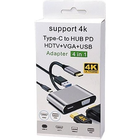 هاب کمبو تایپ سی به PD/HDTV/VGA/USB