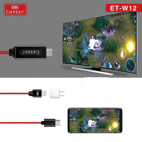 کابل تبدیل UCB-C به HDMI ارلدام مدل ET-W12