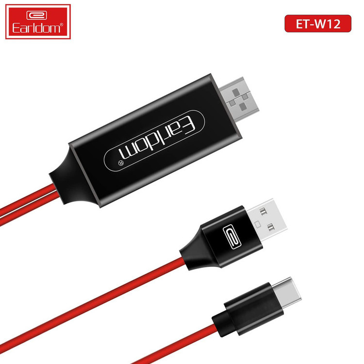 کابل تبدیل UCB-C به HDMI ارلدام مدل ET-W12