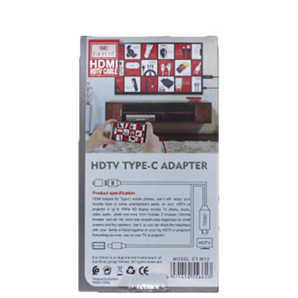 کابل تبدیل UCB-C به HDMI ارلدام مدل ET-W12