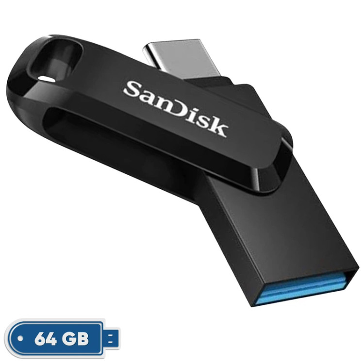 فلش مموری سن دیسک 64 گیگابایت مدل Ultra Dual Drive Go