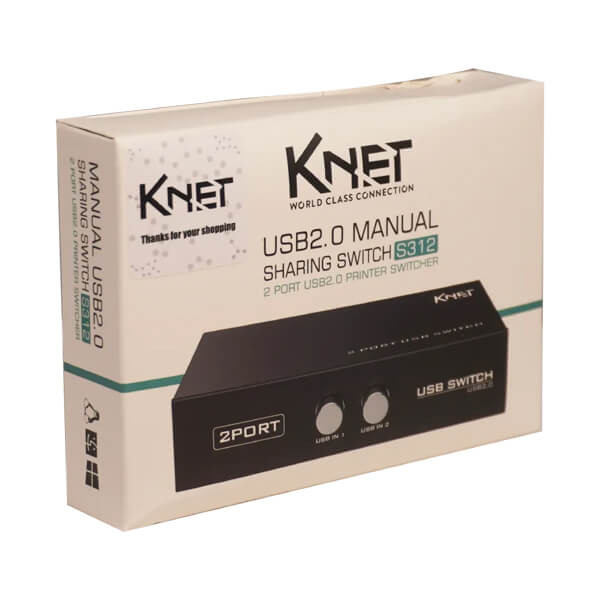 سوئیچ پرینتر دستی 2 پورت وی نت مدل V-SWUSBM02