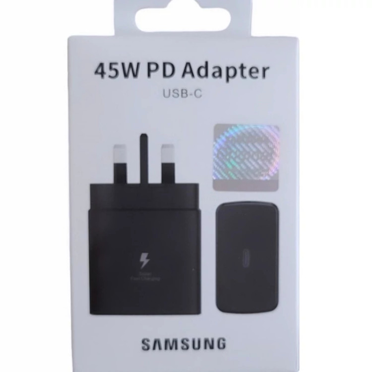 شارژر سامسونگ مدل EP-TA845 توان 45 وات سه پین