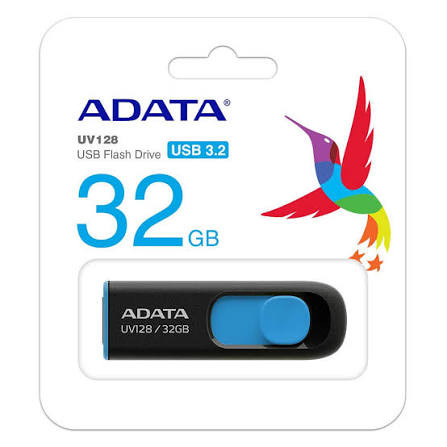 فلش مموری ADATA مدل DashDrive UV128 ظرفیت 32 گیگابایت