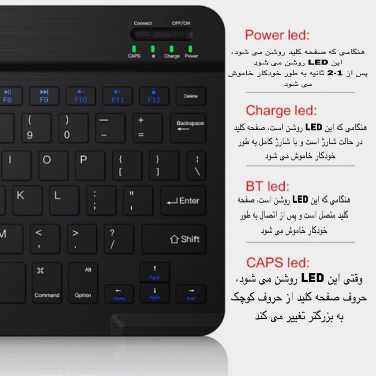 کیبورد و ماوس بی سیم مدل KIT، سوییچ ممبران، Tenkeyless