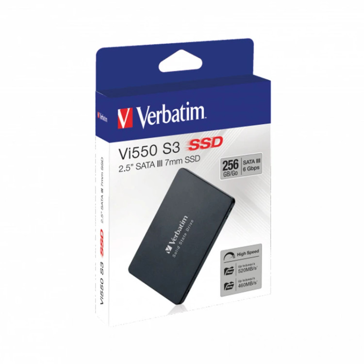 حافظه SSD اینترنال ورباتیم مدل VI550 S3 ظرفیت 256 گیگابایت