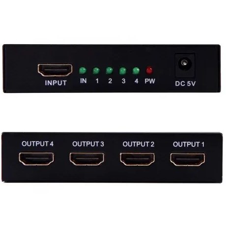 اسپلیتر 1 به 4 پورت HDMI ایکس پی  مدل SP4 4Kx2K