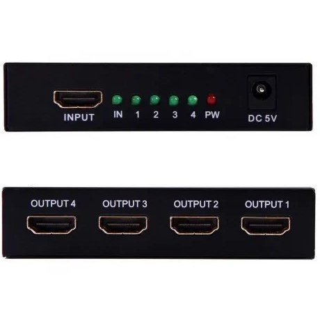 اسپلیتر 1 به 4 پورت HDMI ایکس پی مدل SP4 4Kx2K