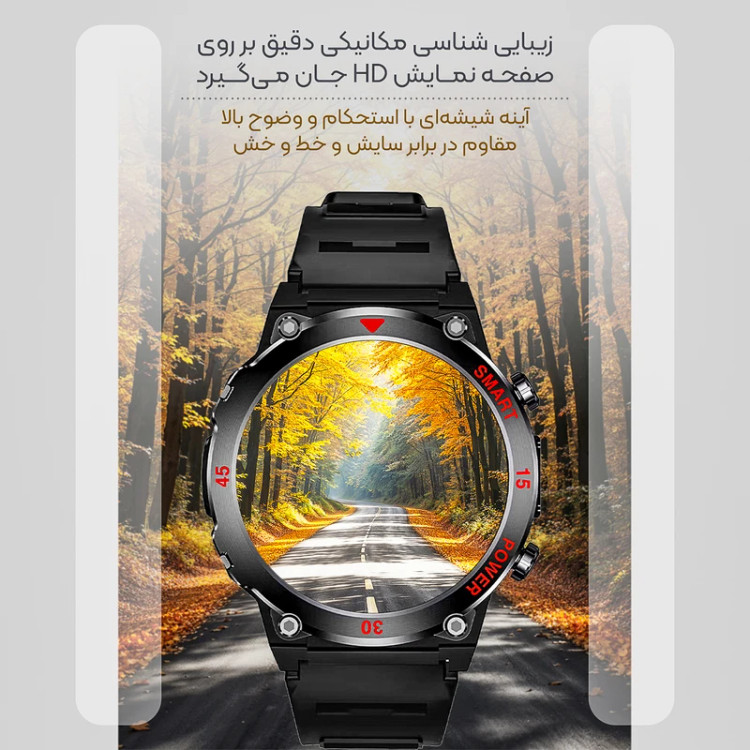 ساعت هوشمند 48 میلیمتری مدل V9OOiPro بند سیلیکونی
