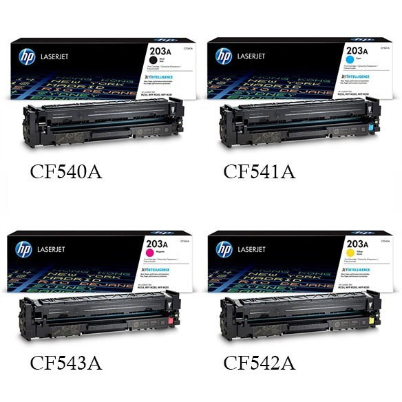 ست کامل کارتریج اچ پی رنگی HP 203A
