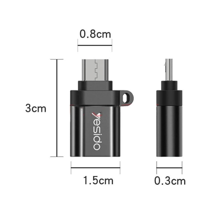 تبدیل او تی جی micro USB یسیدو مدل GS07