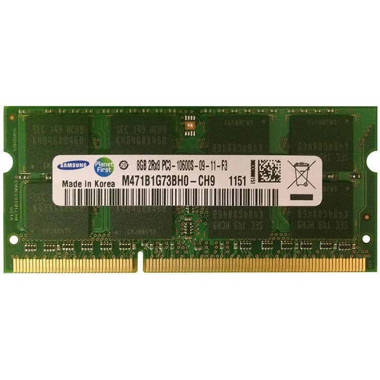 رم لپ تاپ DDR3 تک کاناله 1333 مگاهرتز سامسونگ مدل M471B1G73BH0-CH9 ظرفیت 8 گیگابایت
