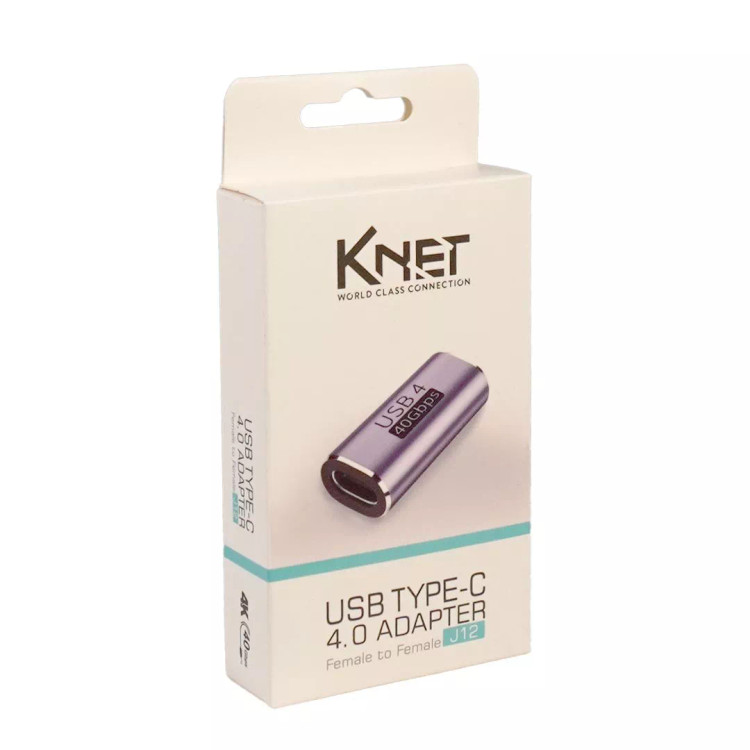 مبدل Type C دو سر مادگی کی نت USB4.0 مدل K-J12