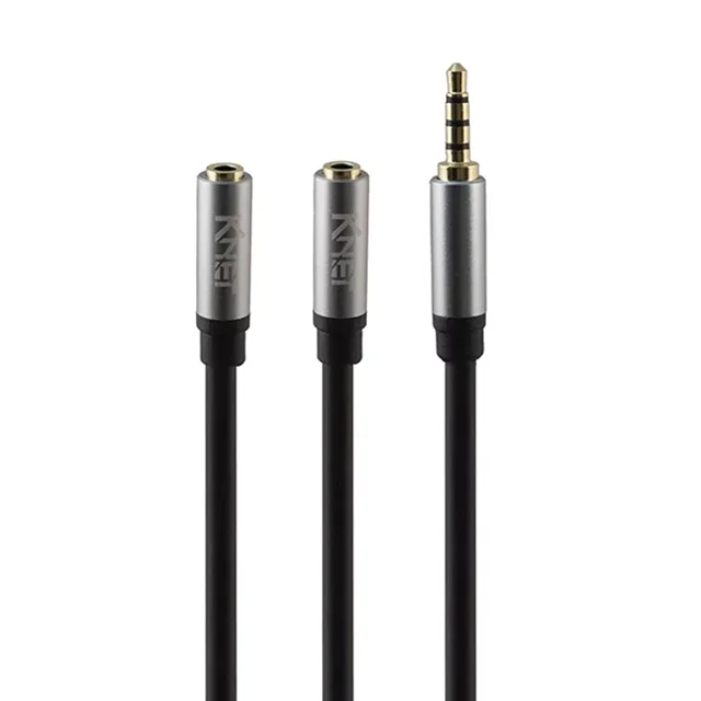تبدیل 1 نر به 2 ماده AUX کی نت مدل K-CS12MF03 طول 0.3 متر