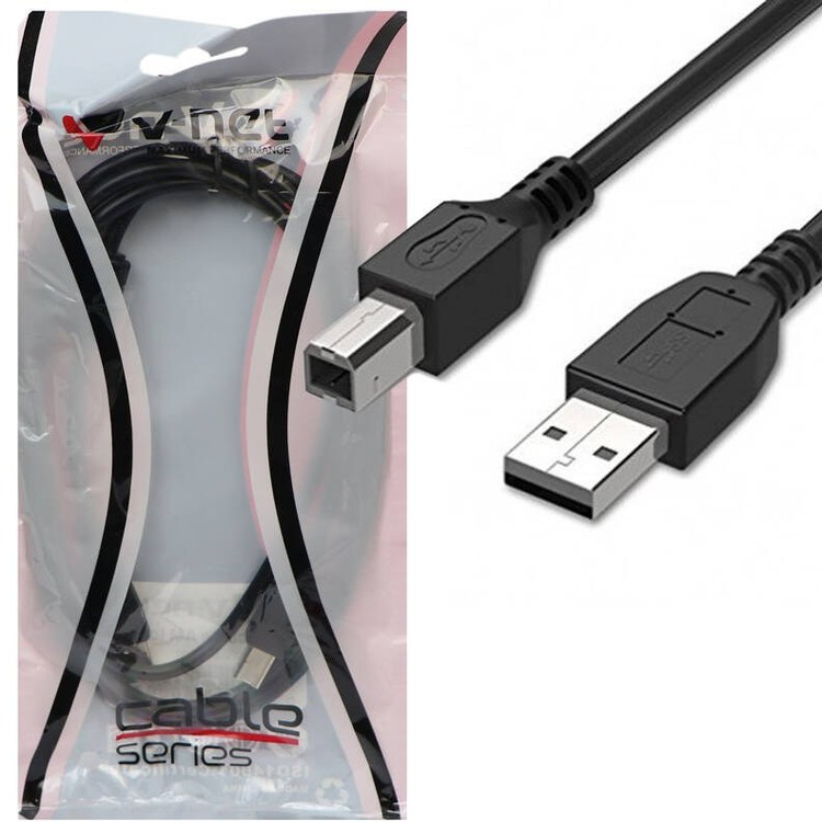 کابل پرینتر به USB 2.0 وی نت طول 3 متر مدل V-CUP20030