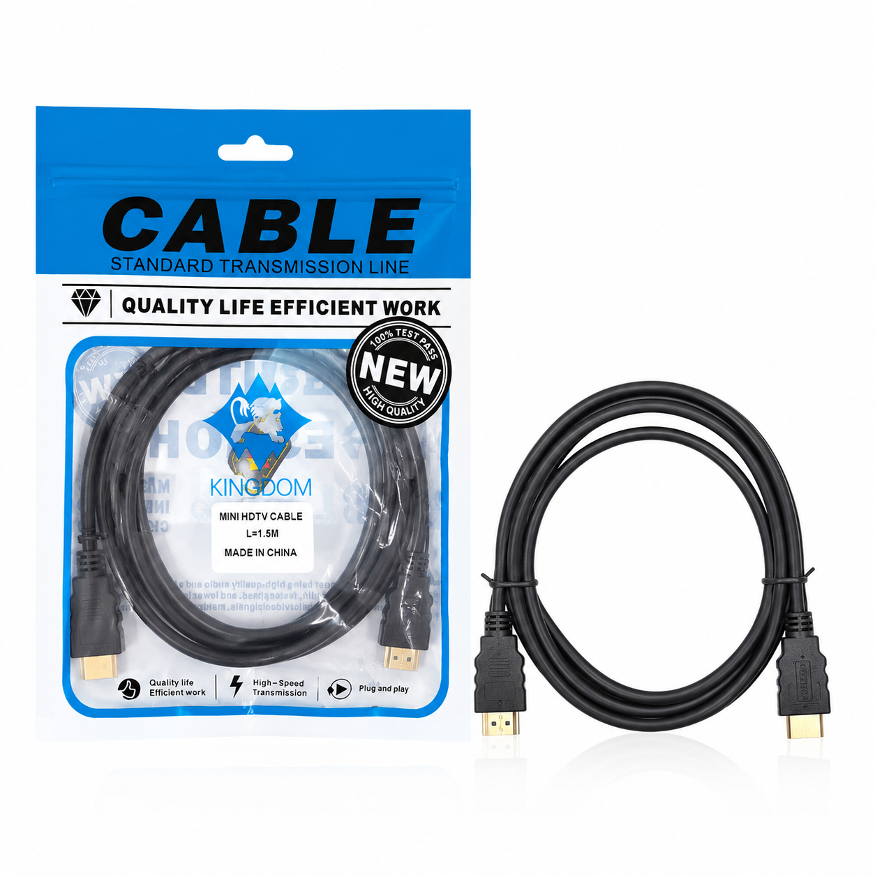 کابل تبدیل HDMI به Mini HDMI به طول 1.5 متر kingdom