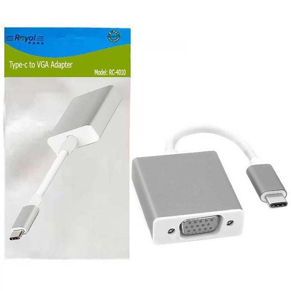 تبدیل TYPE-C TO VGA رویال مدل RC-4010