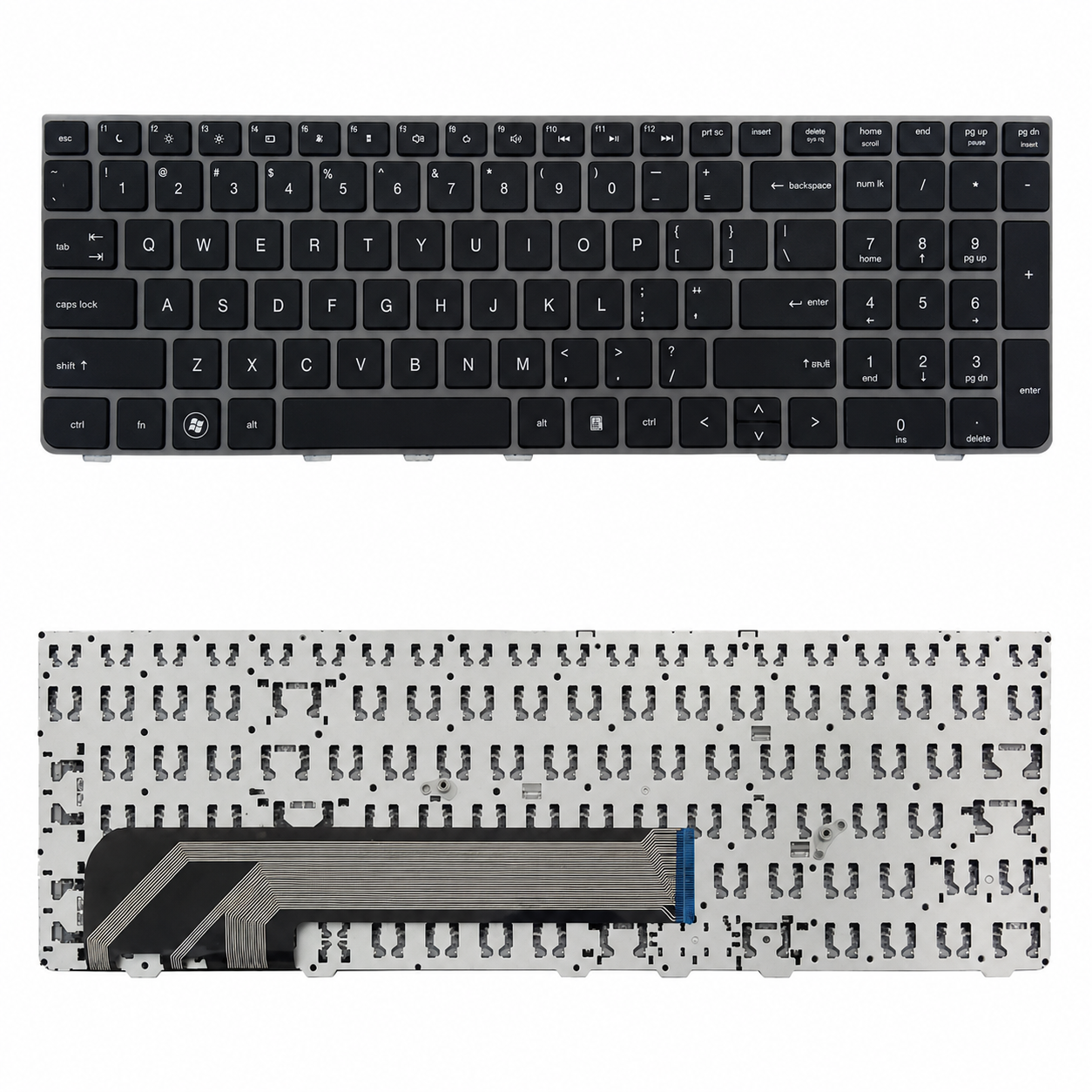 کیبورد لپ تاپ اچ پی ProBook 4530 مشکی-بافریم نوک مدادی