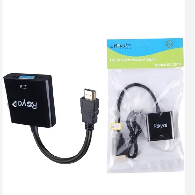 مبدل HDMI به VGA رویال مدل RC2010 با کابل صدا