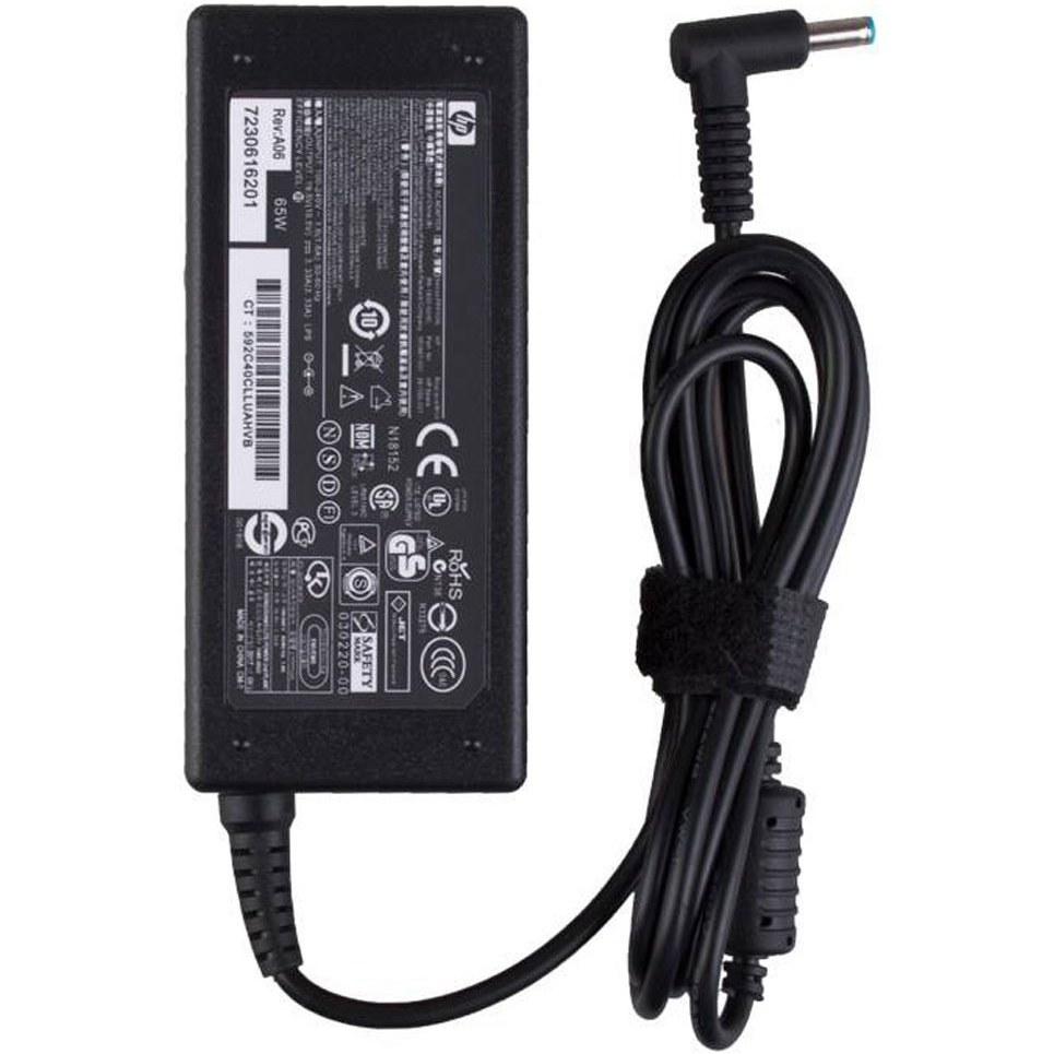 شارژر لپ تاپ اچ‌پی 19.5V ظرفیت ۳.۳ آمپر سر فیش آبی