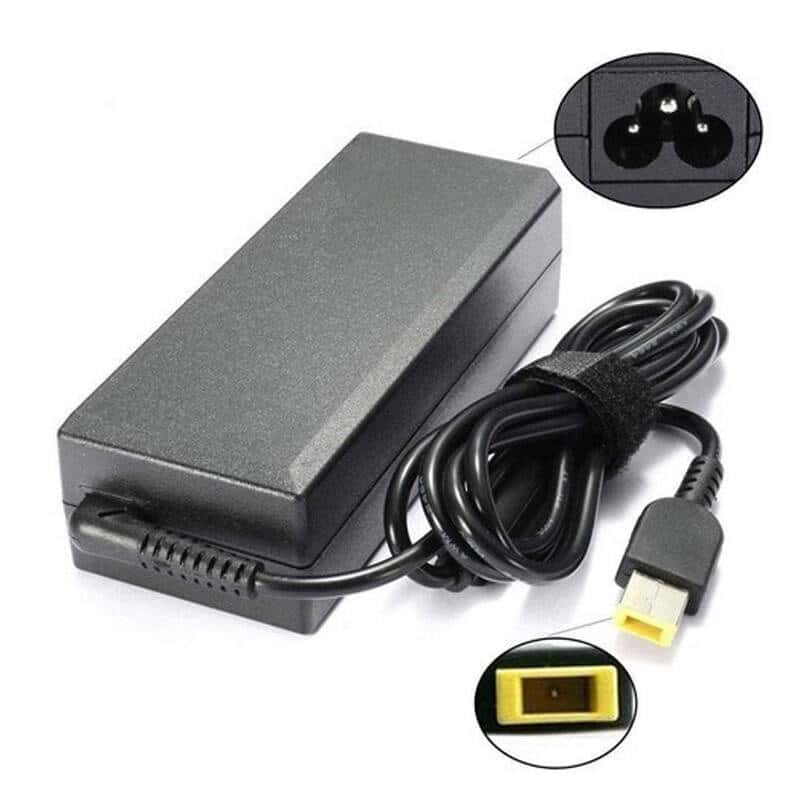 شارژر لپ تاپ لنوو 20 ولت 4.5 آمپر سر USB