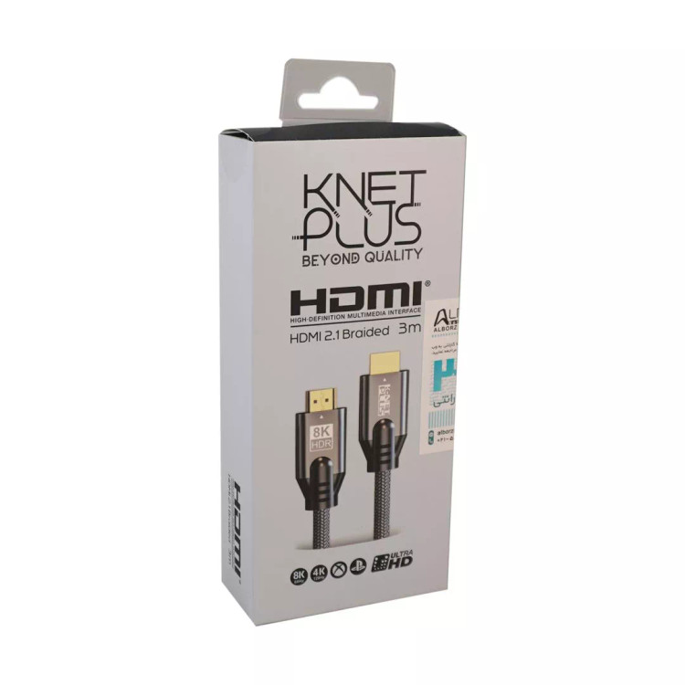 کابل HDMI کی نت پلاس مدل KP-CH21B30 طول ۳ متر ۸K