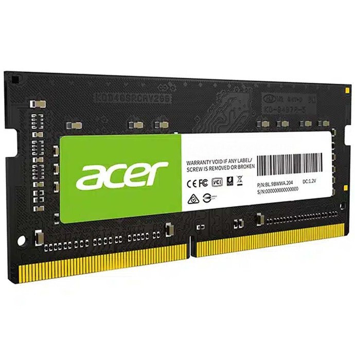 رم لپتاپ ایسر مدل SD100 ظرفیت ۸ گیگابایت DDR4 فرکانس ۳۲۰۰ مگاهرتز CL22