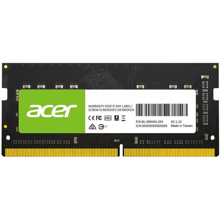 رم لپتاپ ایسر مدل SD100 ظرفیت ۸ گیگابایت DDR4 فرکانس ۳۲۰۰ مگاهرتز CL22