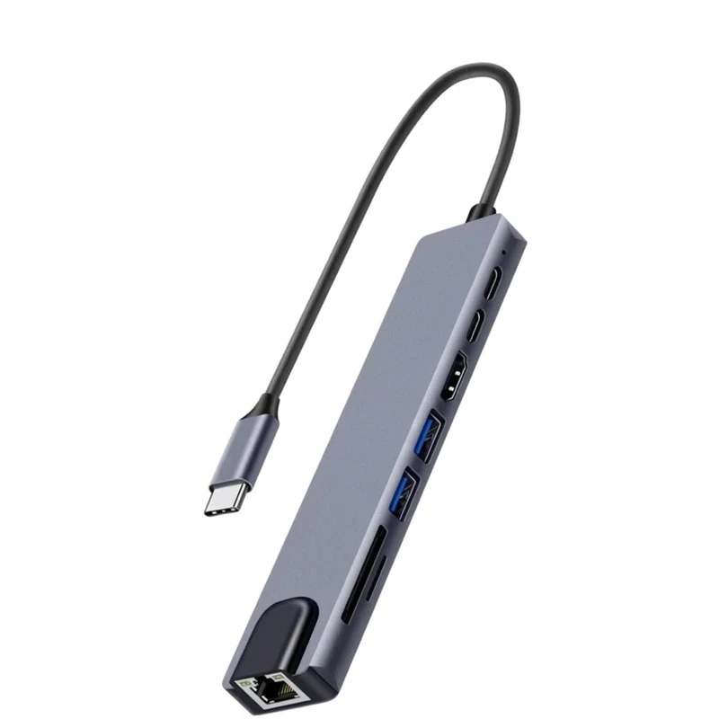 هاب 8 پورت USB-C مدل Hub 8 Port