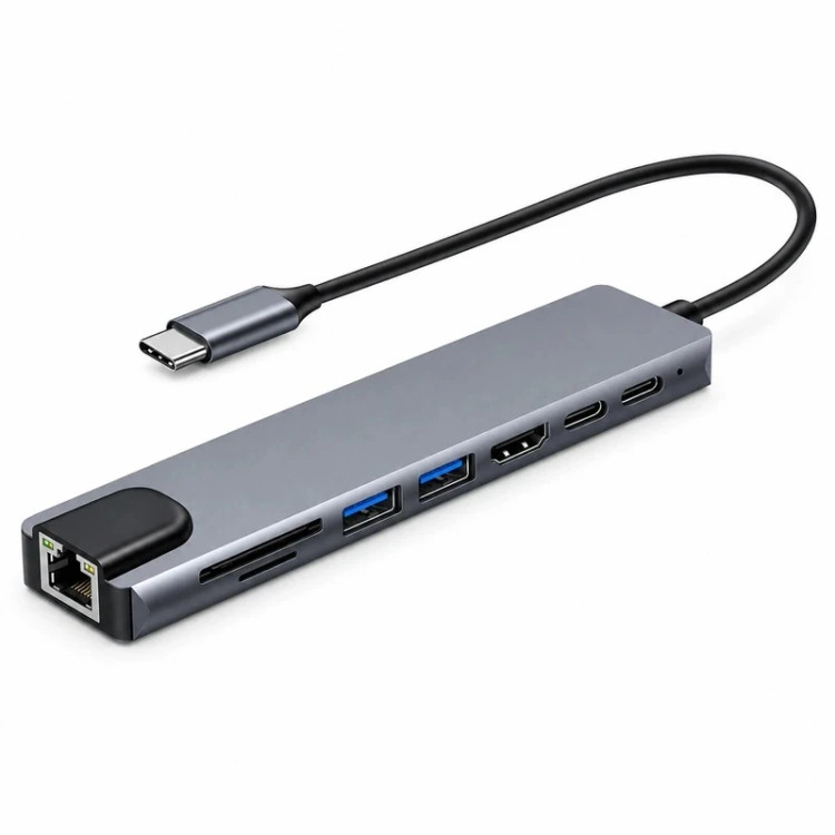 هاب 8 پورت USB-C مدل Hub 8 Port