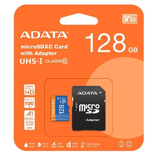 م میکرو 128 گیگ ای دیتا ADATA Premier AP V10 U1 100MB/s + خشاب
