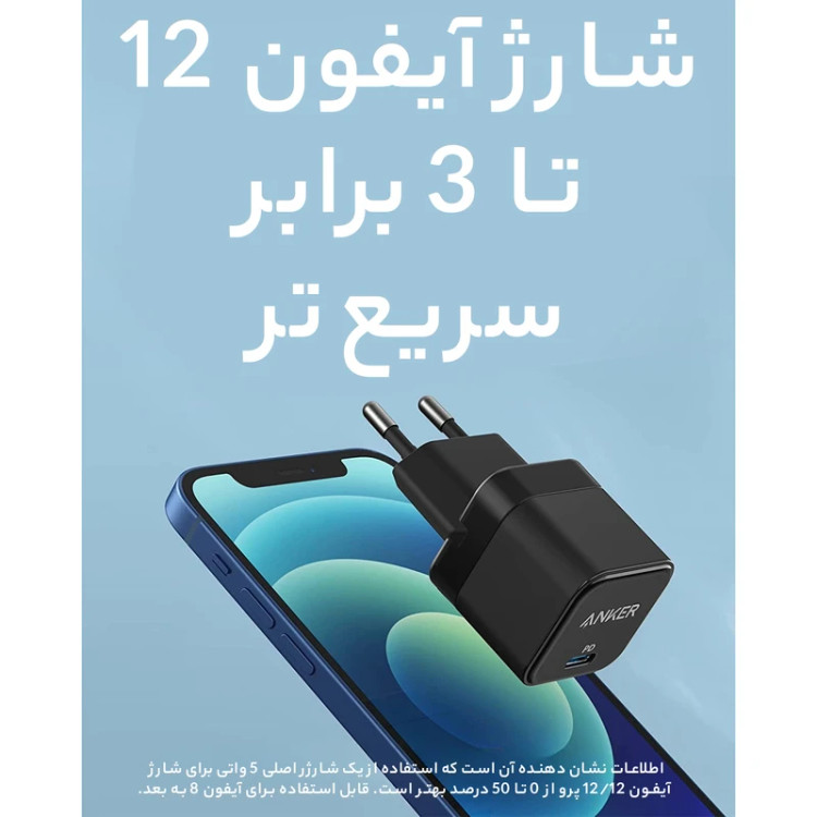 شارژر دیواری 20 وات انکر مدل A2149