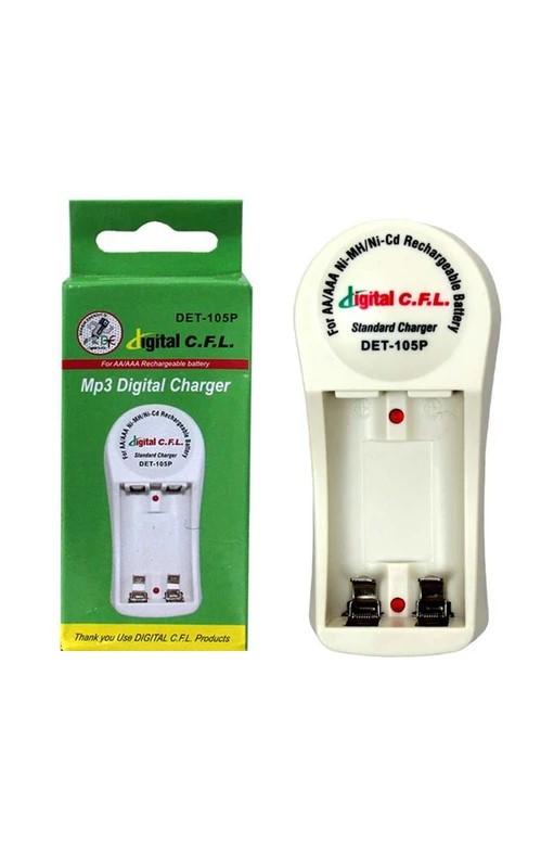 شارژر باتری دیجیتال سی اف ال مدل DET-105P دوتایی